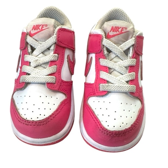 Nike Other - Nike Dunk Low Laser Fuchsia Pink Barbie Toddler Sneakers 6C